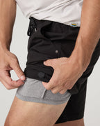 Kore Short Lined 9 | Black Tonal