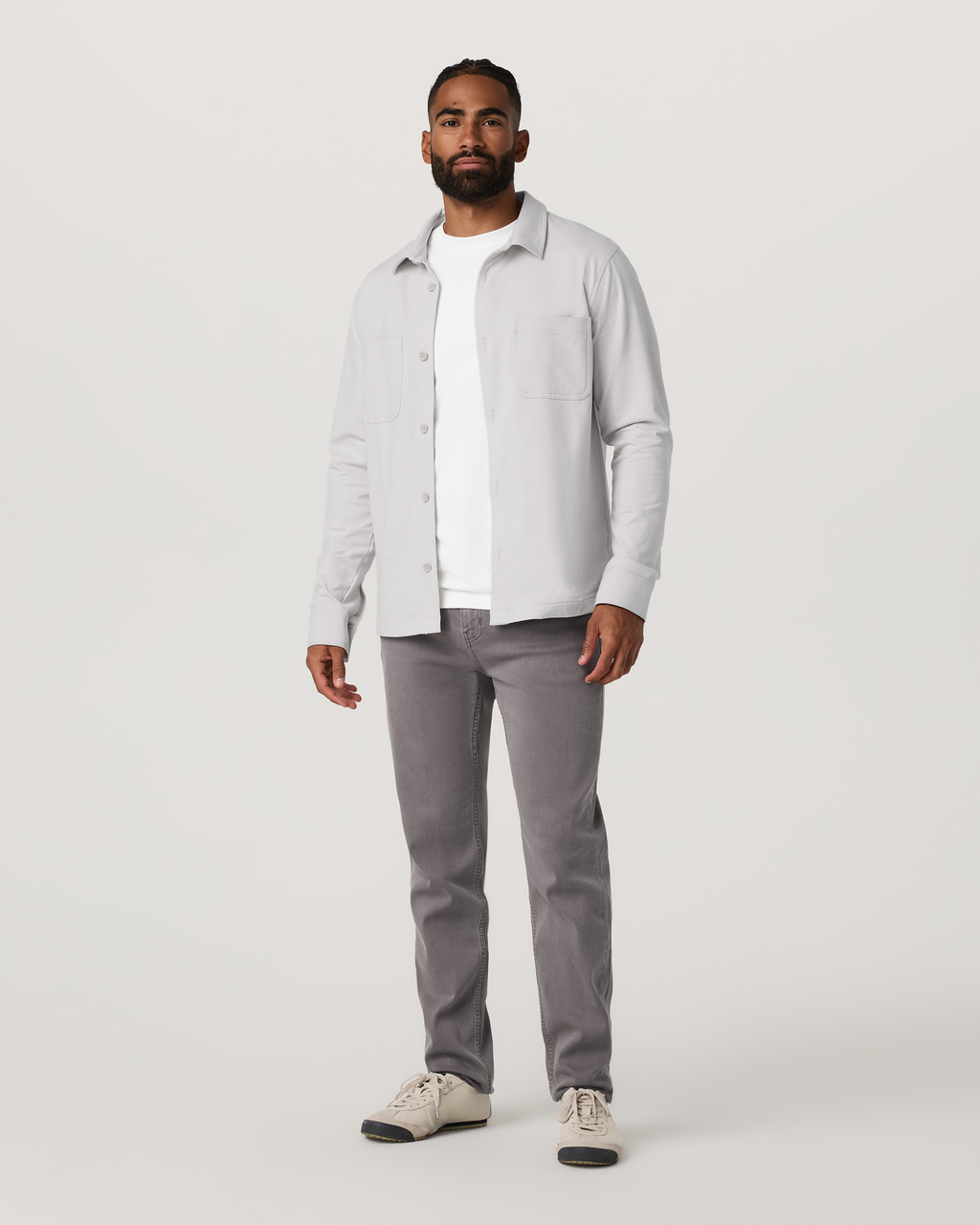 Benton Stretch Twill Pant Athletic Slim Fit 32 | Cavern Grey
