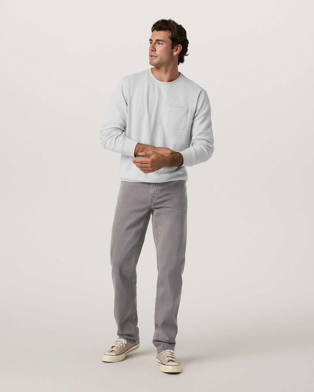Benton Stretch Twill Pant Classic Fit 30 | Cavern Grey
