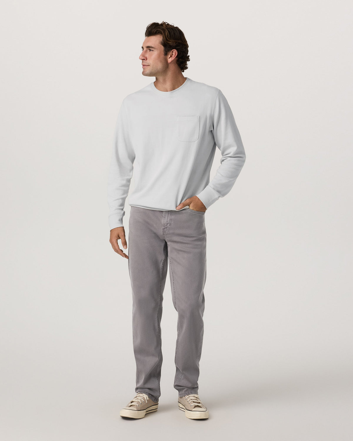 Benton Stretch Twill Pant Classic Fit 30 | Cavern Grey