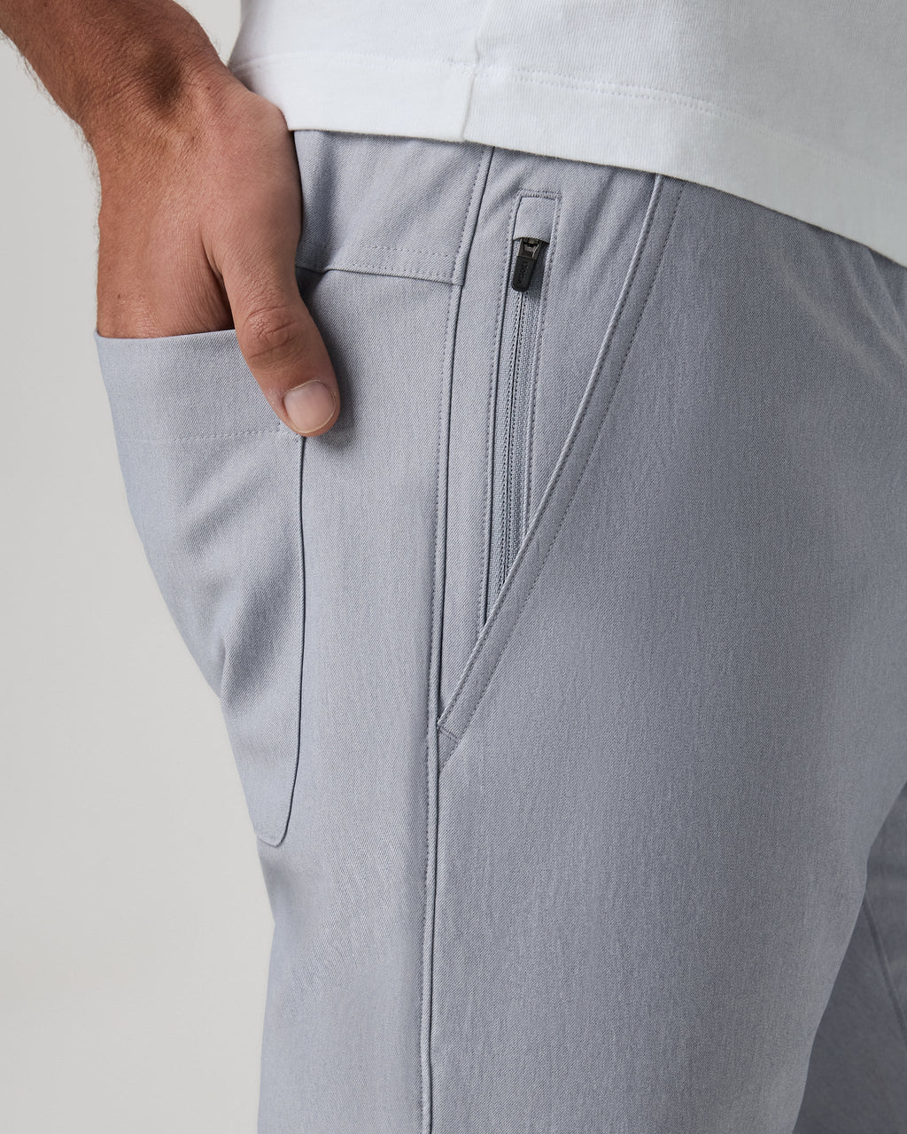 Cascade Elastic Waist Trouser Classic Fit 30 | Heather Grey