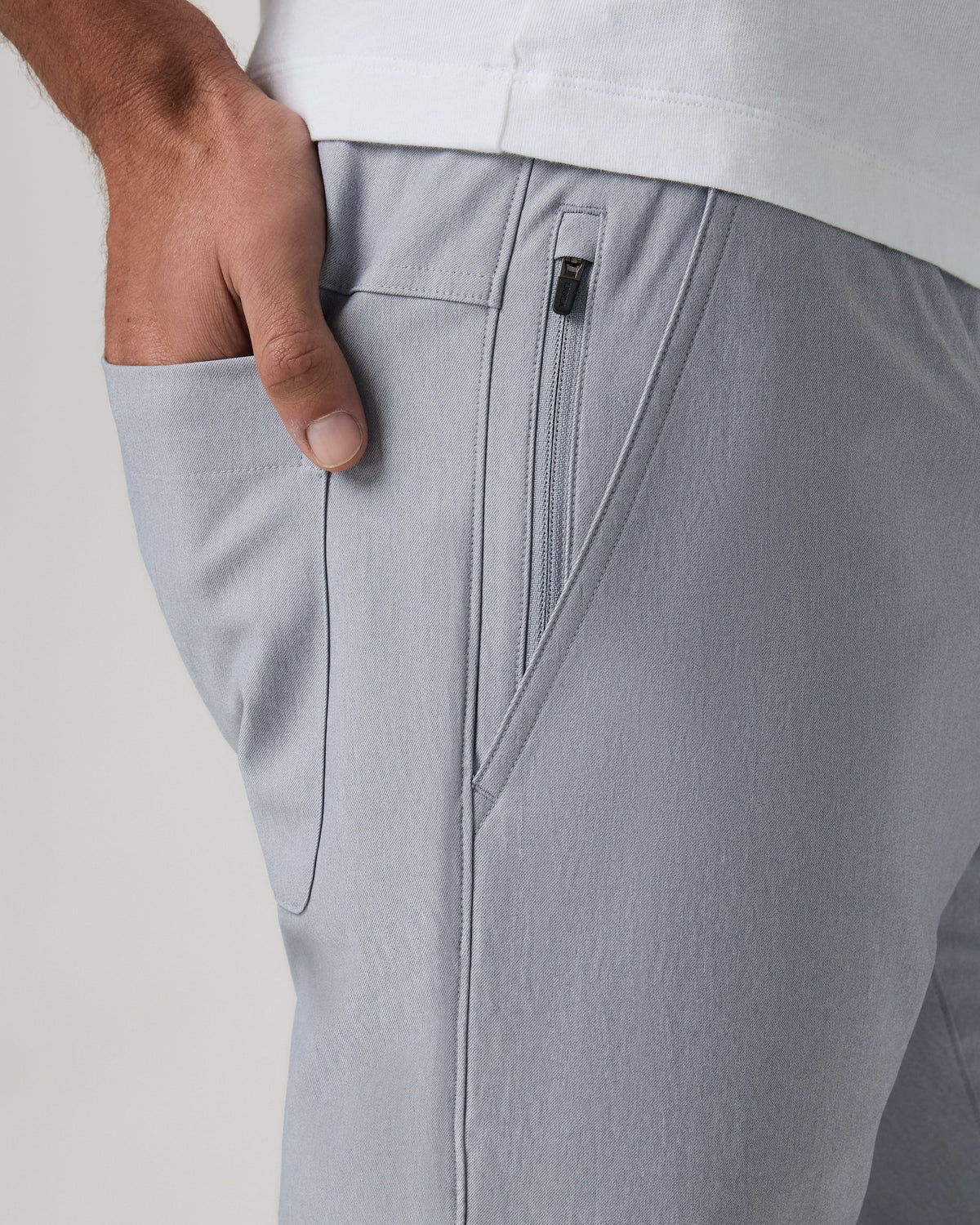 Cascade Elastic Waist Trouser Classic Fit 30 | Heather Grey