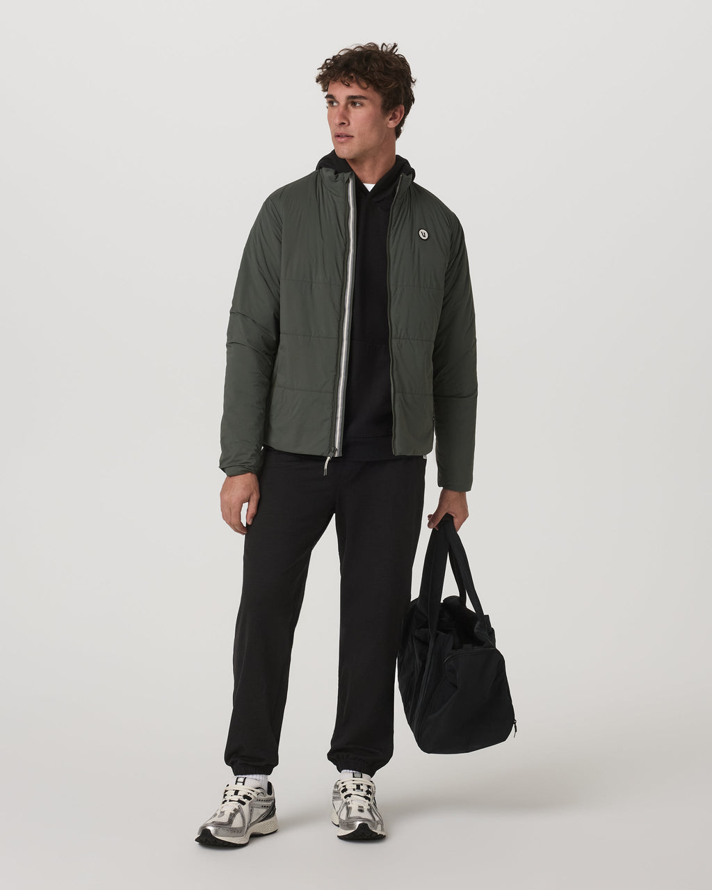 Coronado Mixed Media Sweatpant 28 | Black Heather