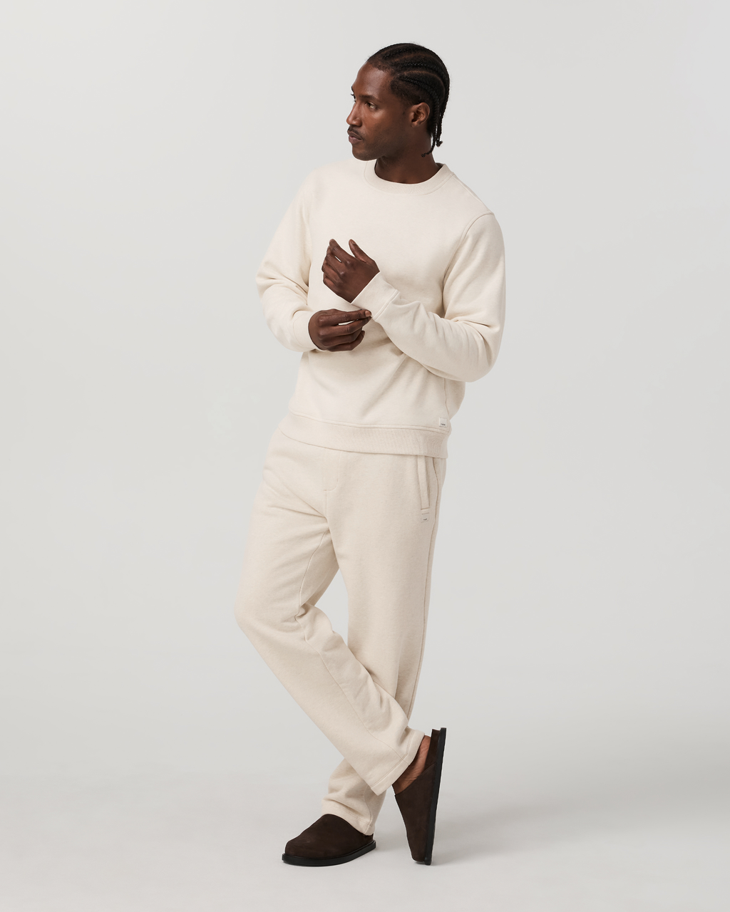 Seaside Straight Leg Sweatpant 30 | Buttermilk Heather