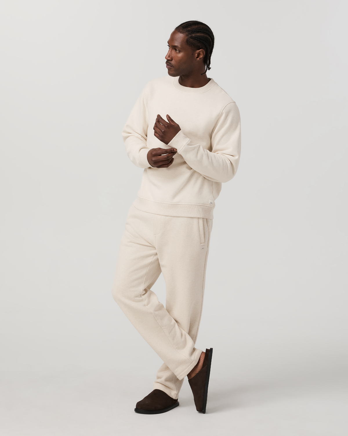 Seaside Straight Leg Sweatpant 30 | Buttermilk Heather