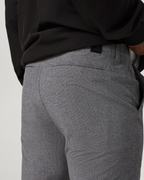Aim Trouser Athletic Slim Fit 32 | Gull Grey Linen Texture