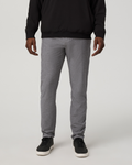 Aim Trouser Athletic Slim Fit 30 | Gull Grey Linen Texture