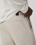 Aim Trouser Athletic Slim Fit 32 | Khaki Linen Texture