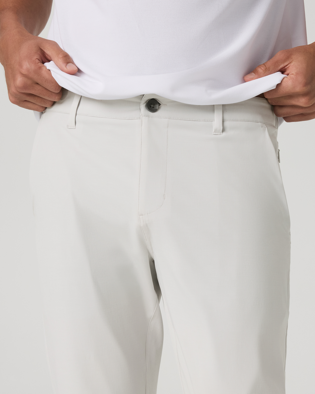 Aim Trouser Athletic Slim Fit 32 | Salt Linen Texture