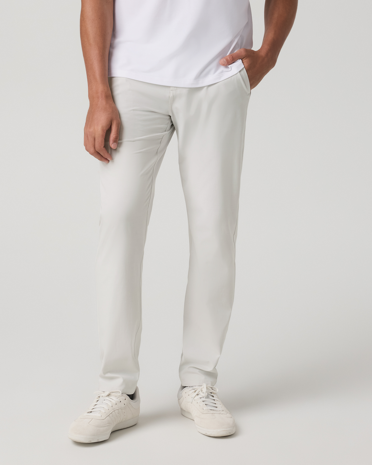 Aim Trouser Athletic Slim Fit 32 | Salt Linen Texture