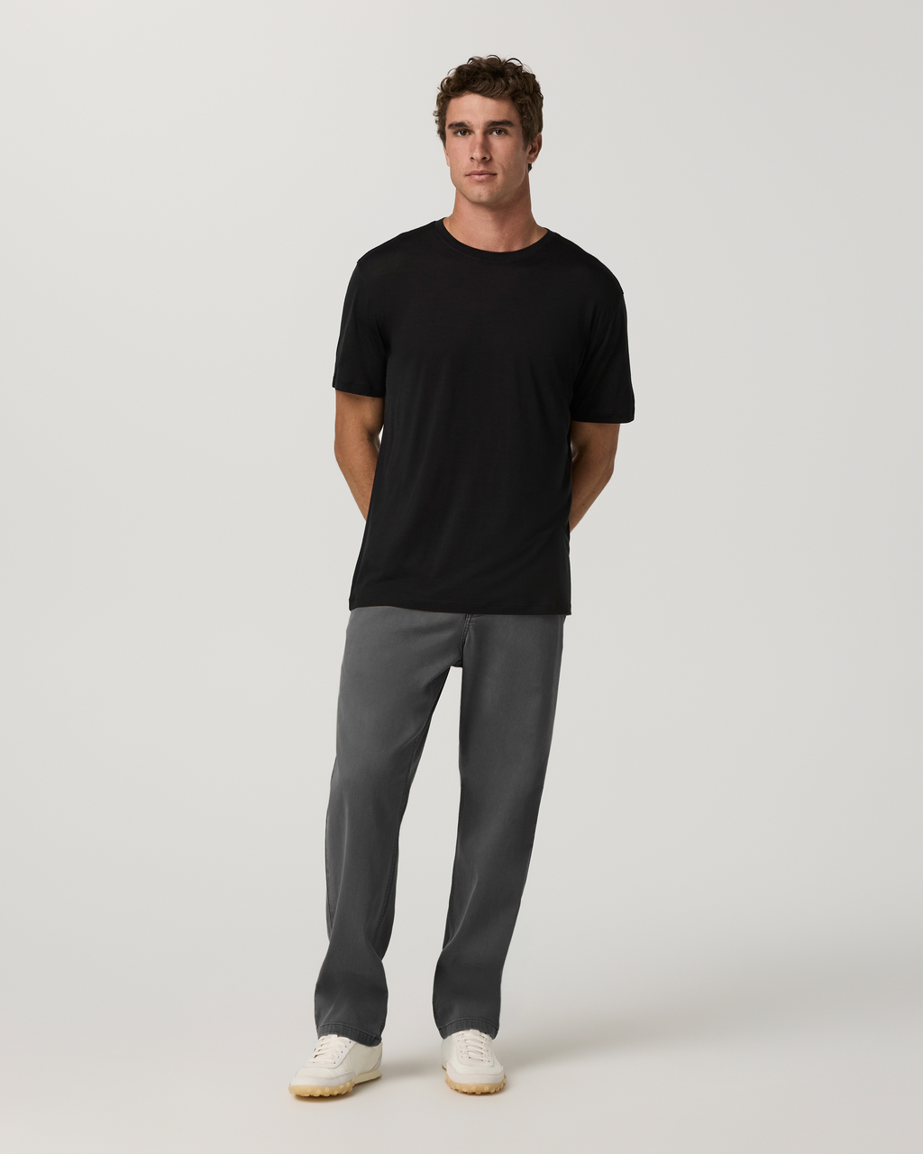 Benton Twill Elastic Waist Pant Relaxed Fit 30 | Dark Pewter