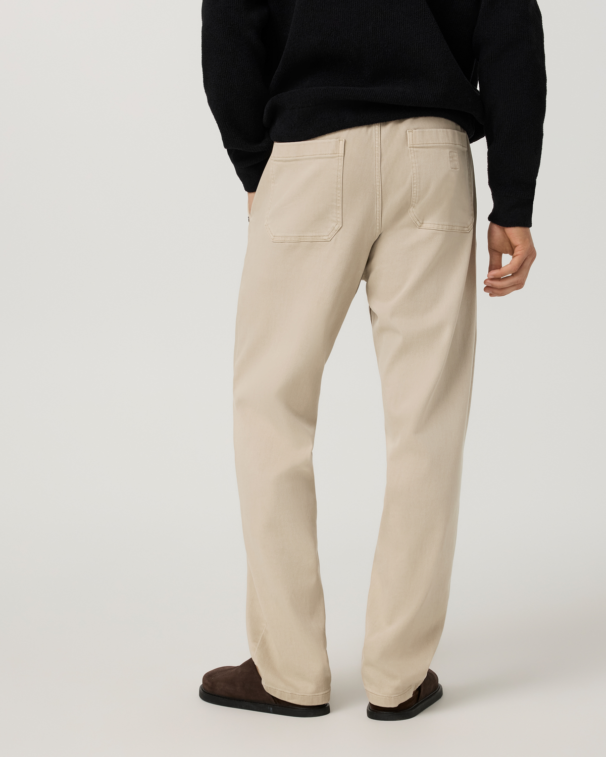 Benton Twill Elastic Waist Pant Relaxed Fit 30 | Limestone