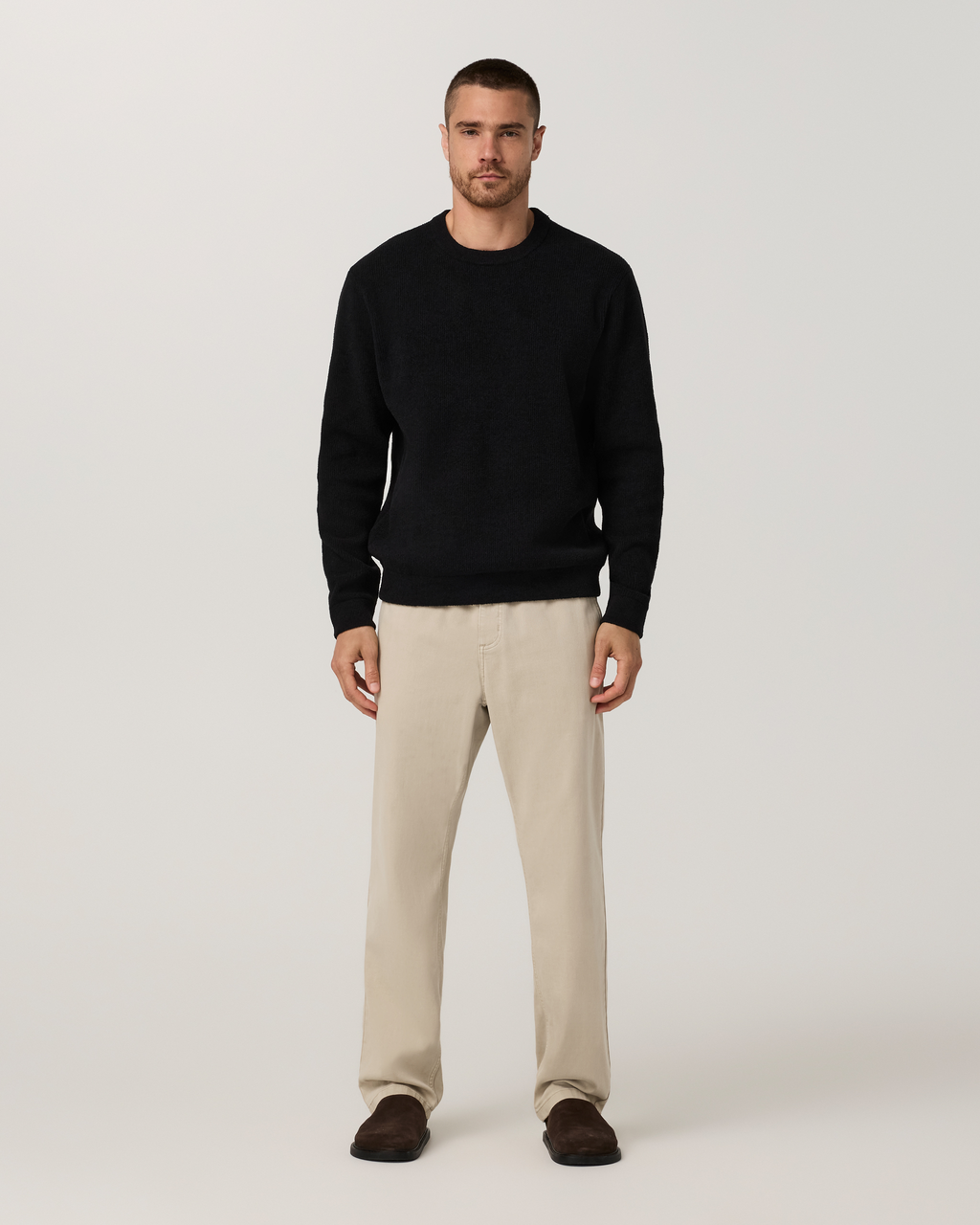 Benton Twill Elastic Waist Pant Relaxed Fit 30 | Limestone