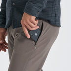 Aim Pant | Cocoa Linen Texture