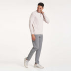 Long-Sleeve Ease Performance Henley | Oyster Heather