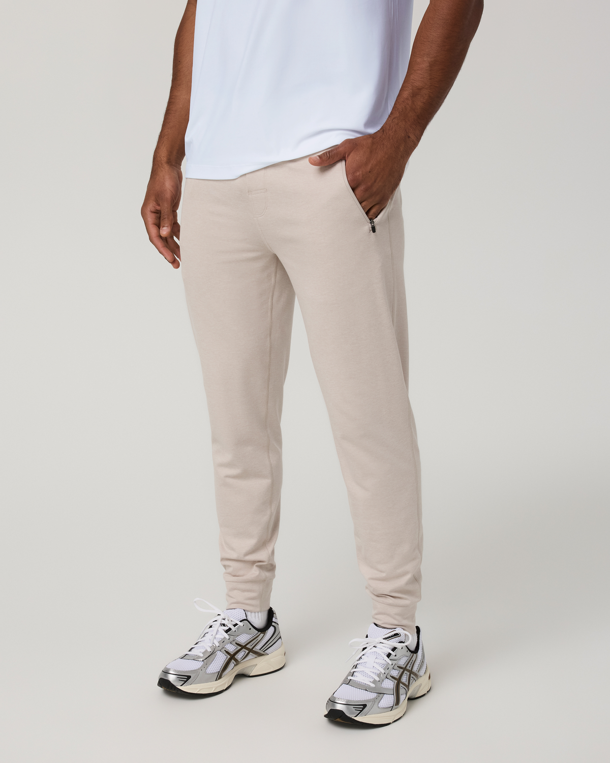Ponto Performance Jogger 28 | Ecru Heather