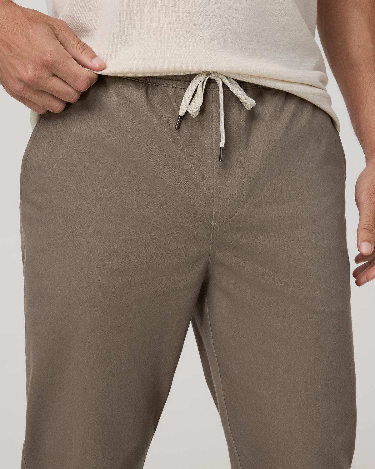 Fletcher Elastic Waist Pant Athletic Slim Fit 30 | Bark
