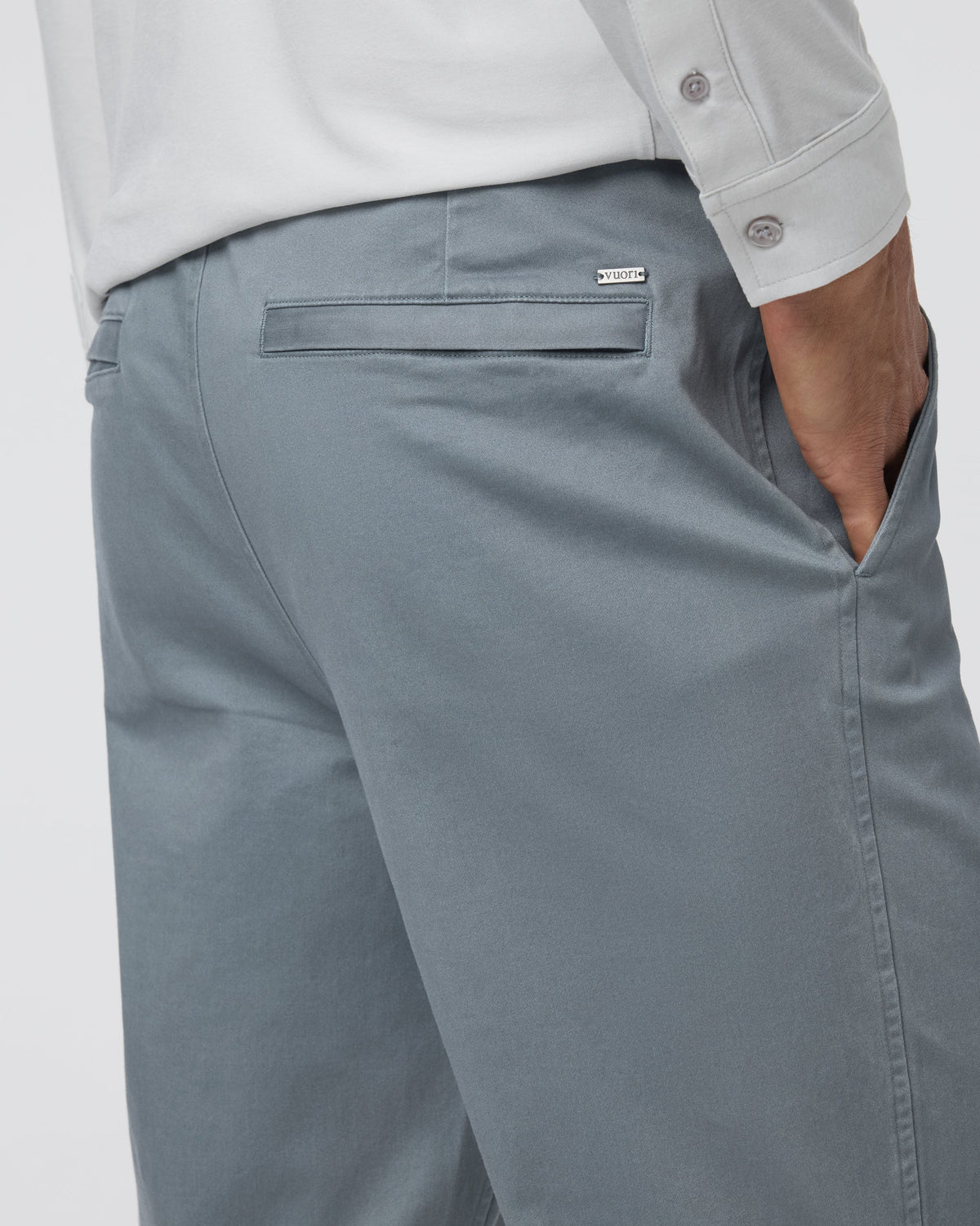 Fletcher Elastic Waist Pant Athletic Slim Fit 30 | Dusty Blue