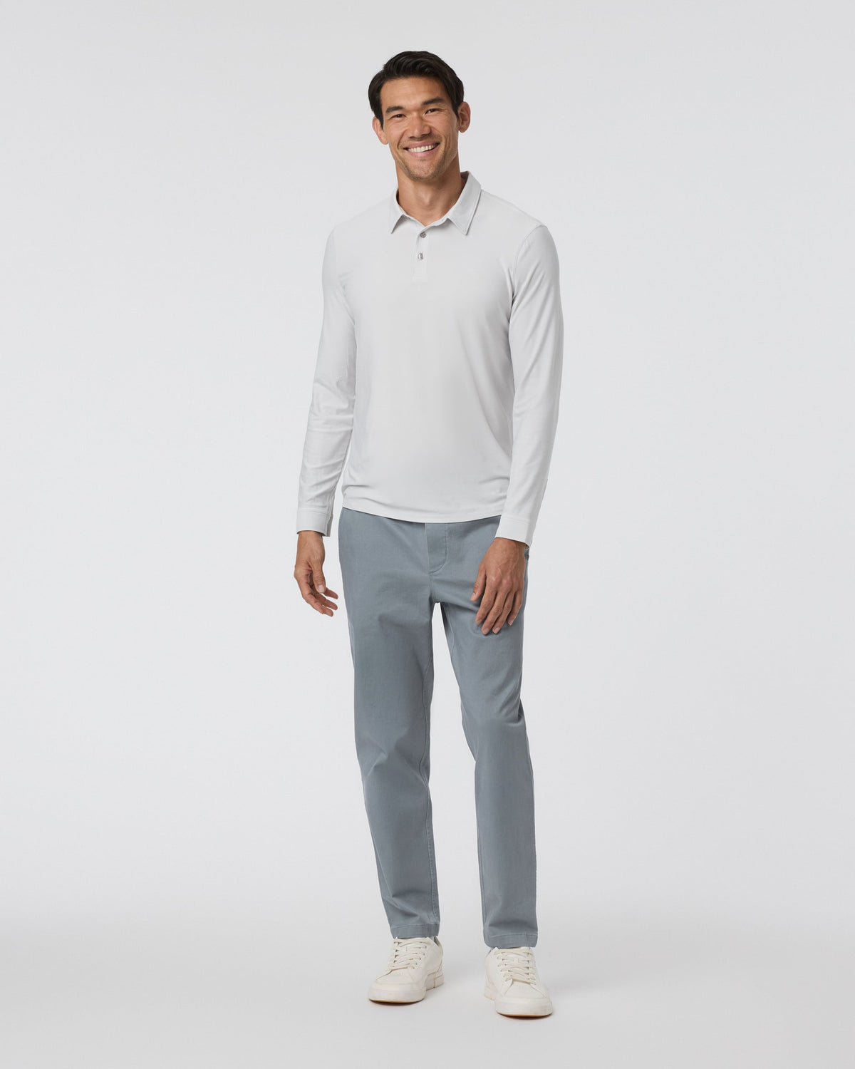 Fletcher Elastic Waist Pant Athletic Slim Fit 30 | Dusty Blue