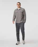 Fletcher Elastic Waist Pant Athletic Slim Fit 30 | Dark Pewter