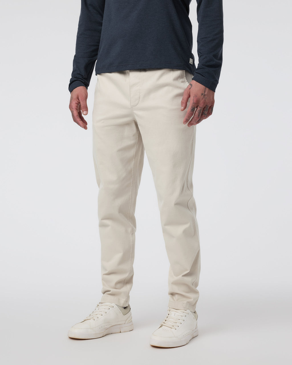 Fletcher Elastic Waist Pant Athletic Slim Fit 30 | Oatmeal