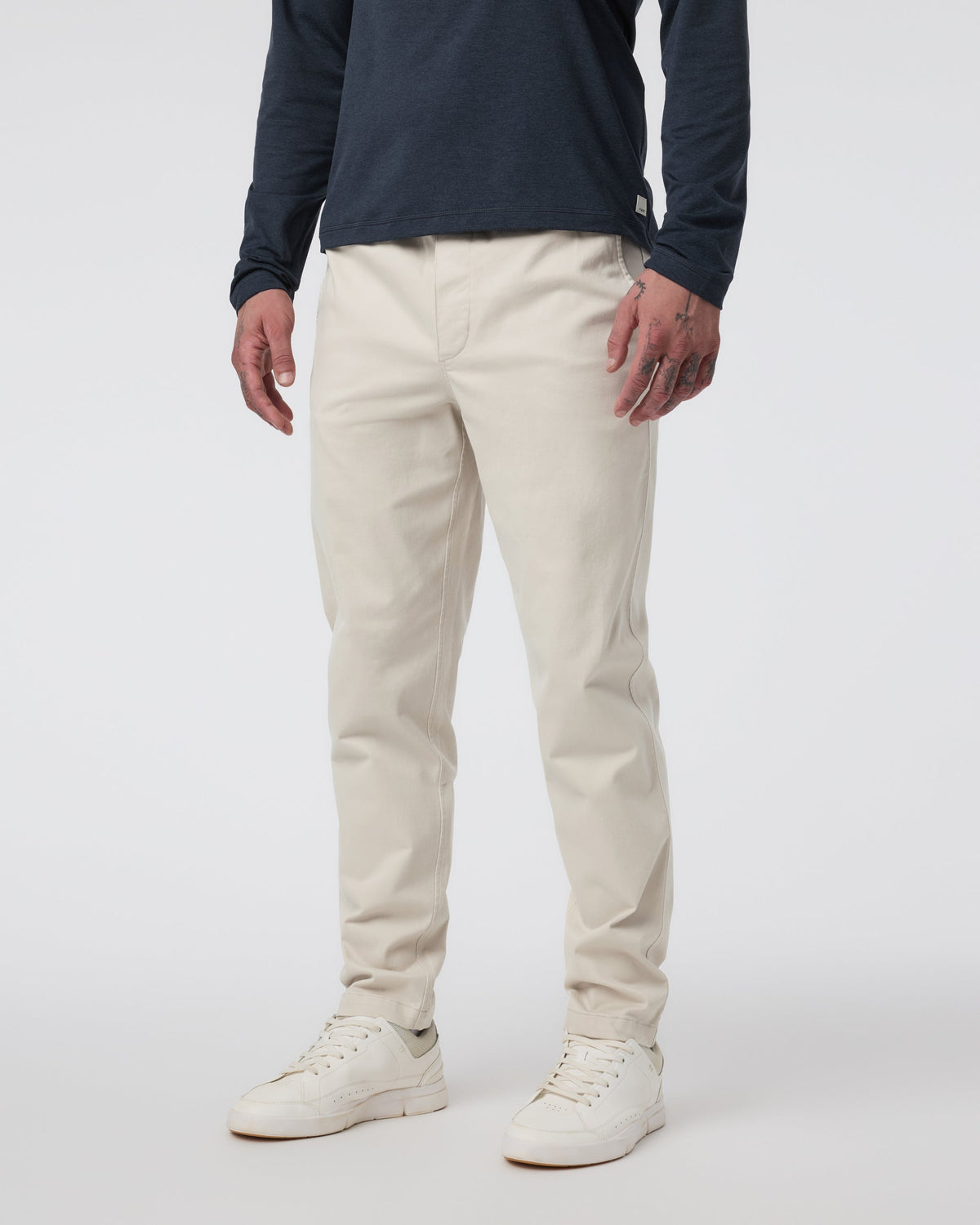 Fletcher Elastic Waist Pant Athletic Slim Fit 30 | Oatmeal