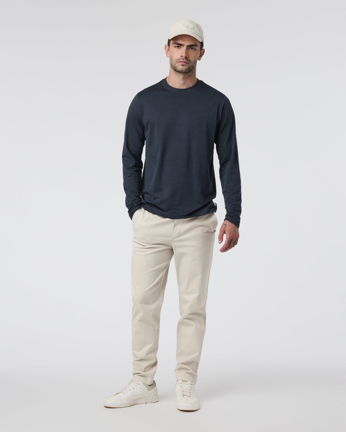 Fletcher Elastic Waist Pant Athletic Slim Fit 30 | Oatmeal