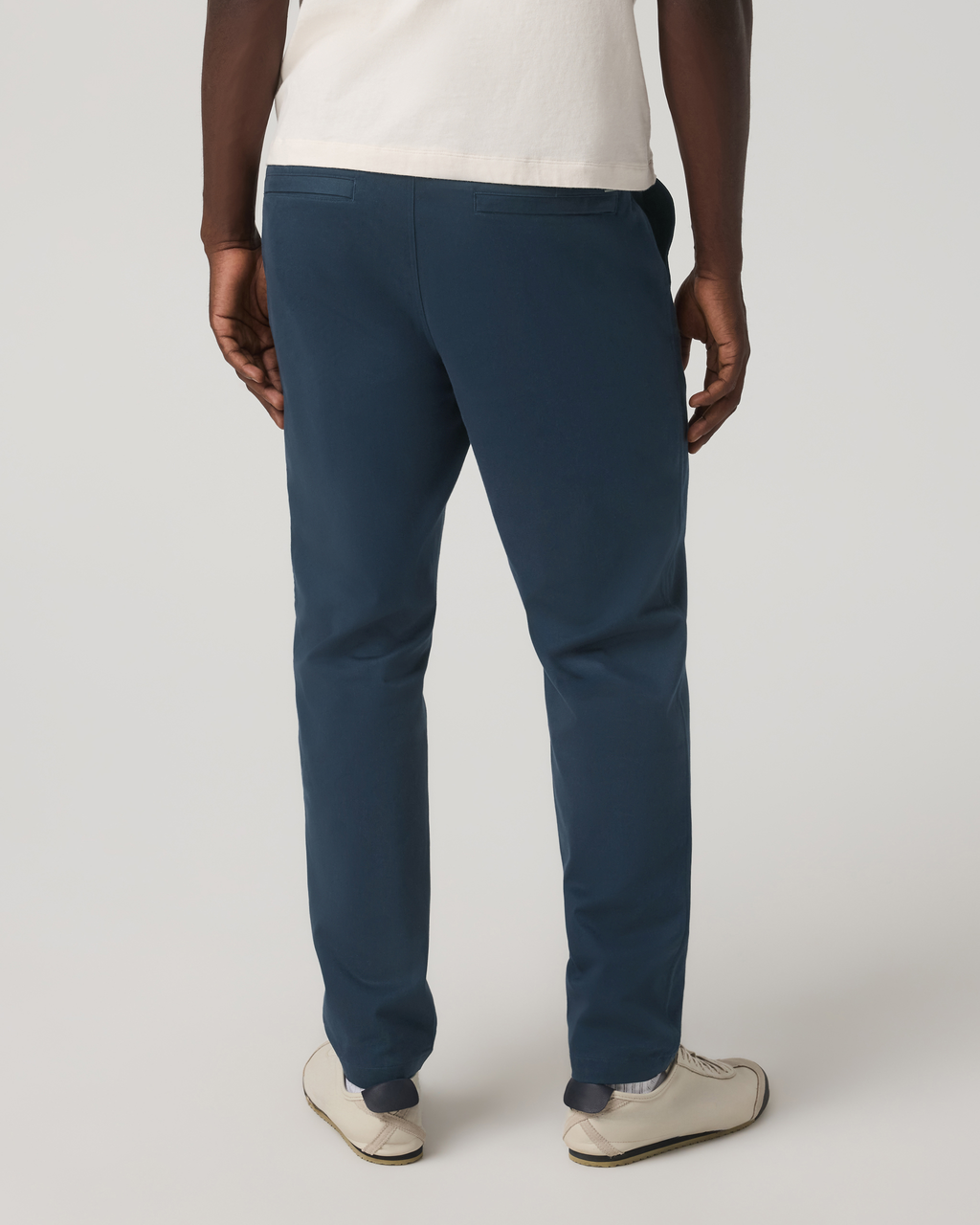 Fletcher Elastic Waist Pant Athletic Slim Fit 30 | Ocean Blue