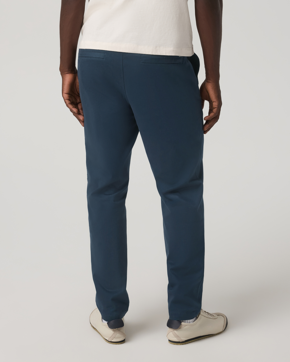 Fletcher Elastic Waist Pant Athletic Slim Fit 30 | Ocean Blue
