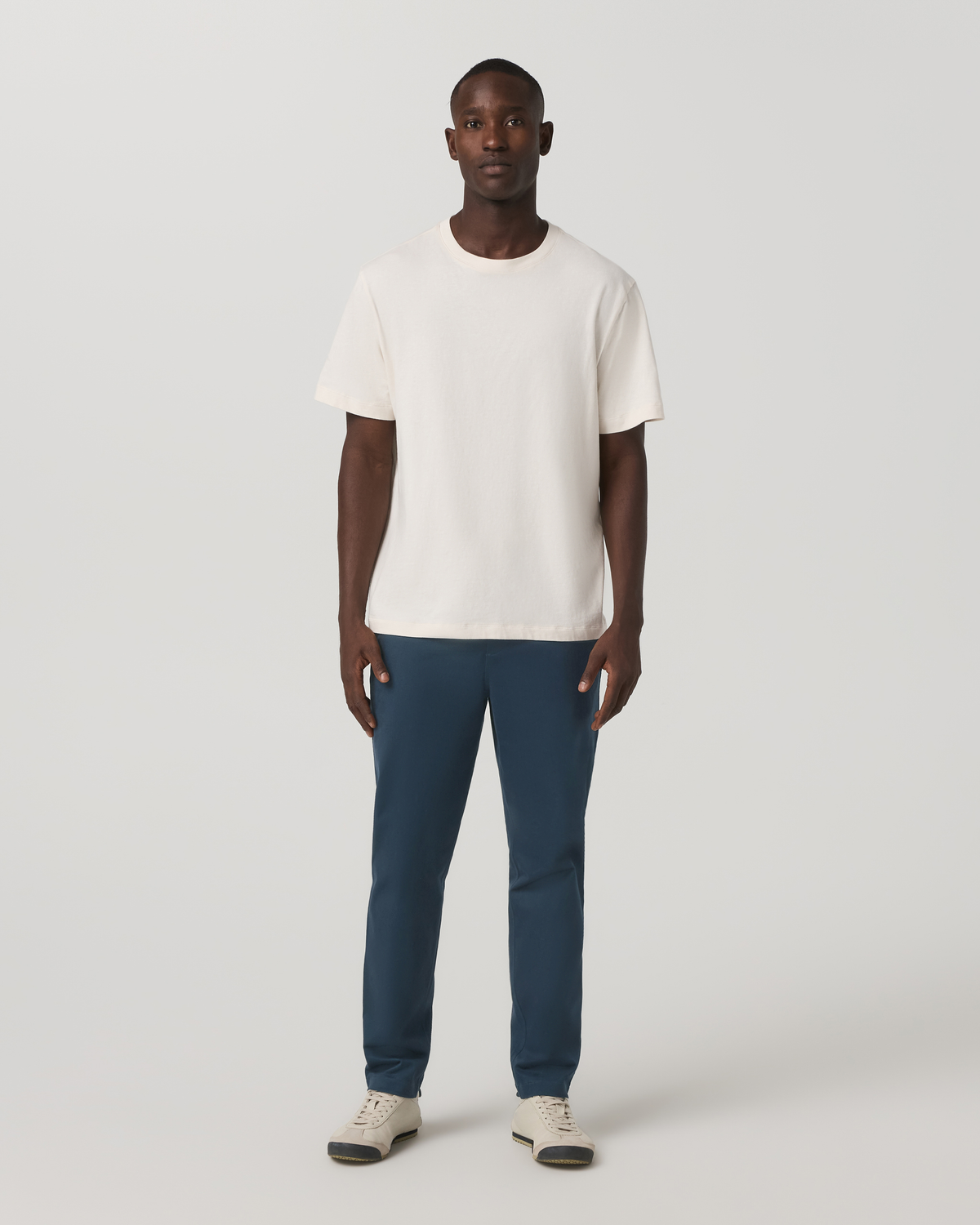 Fletcher Elastic Waist Pant Athletic Slim Fit 30 | Ocean Blue