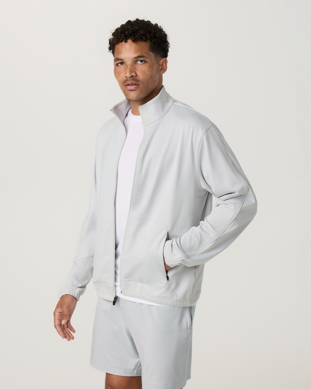 Sunday Track Jacket | Frost Grey
