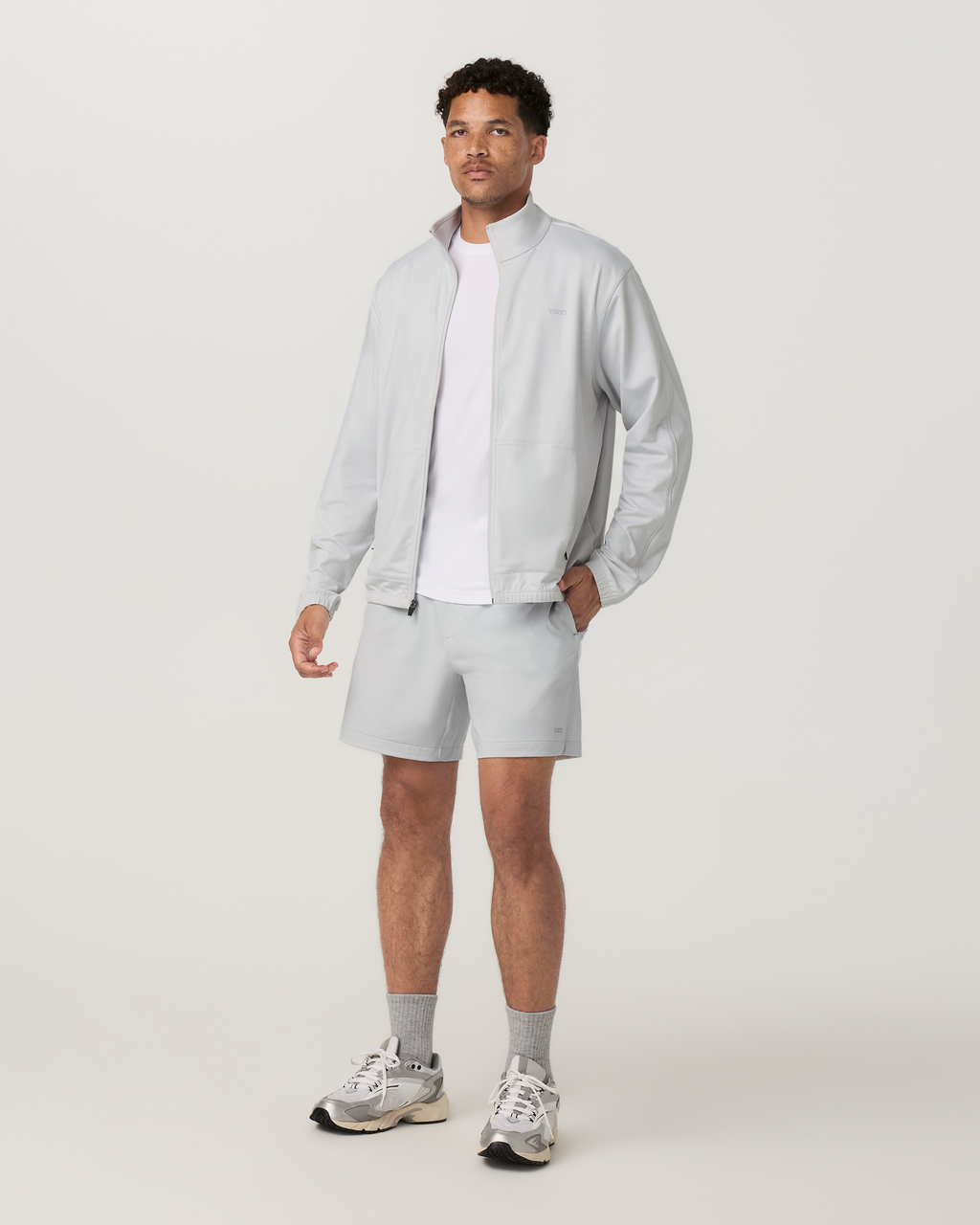 Sunday Track Jacket | Frost Grey
