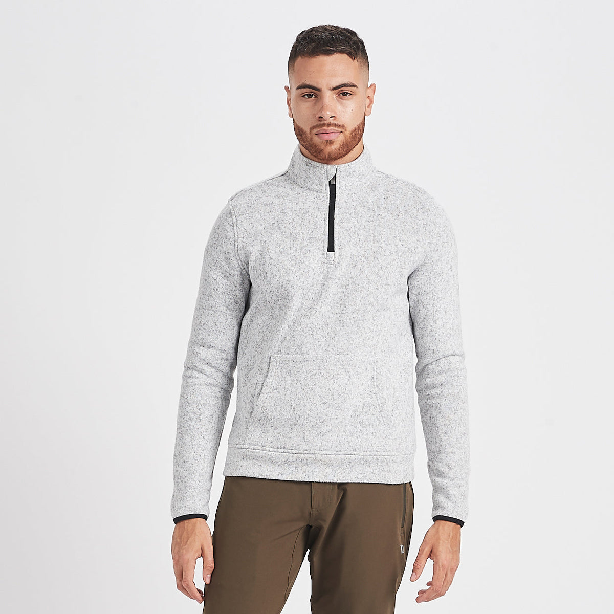 Durango Half Zip | Heather Grey