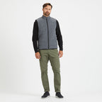 Atlantic Vest | Black Linen Texture