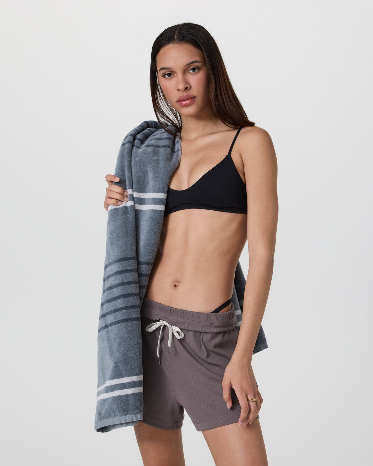 Stripe Beach Towel | Dusty Blue