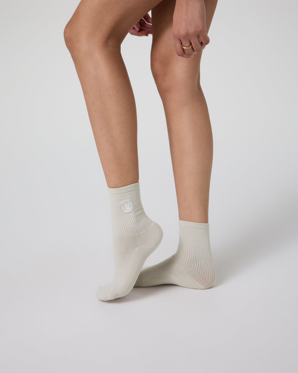 Half Crew Sock | Salt Heather (OLD)
