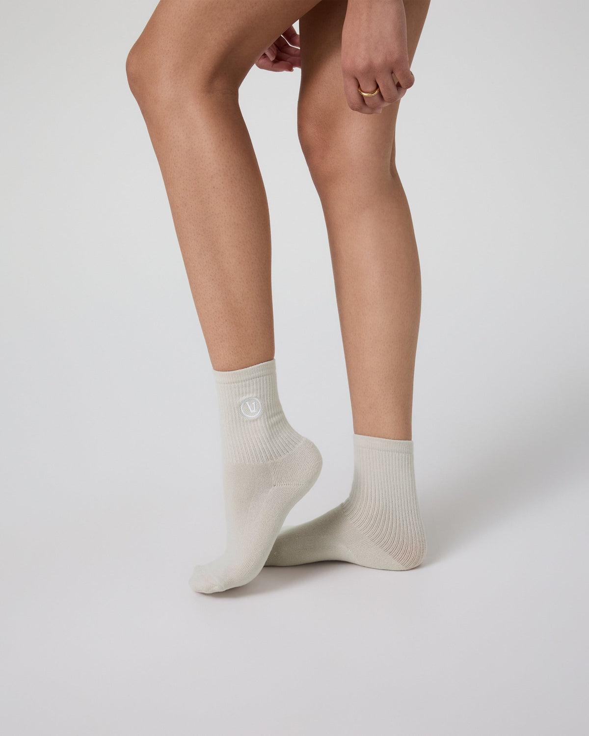 Half Crew Sock | Salt Heather (OLD)