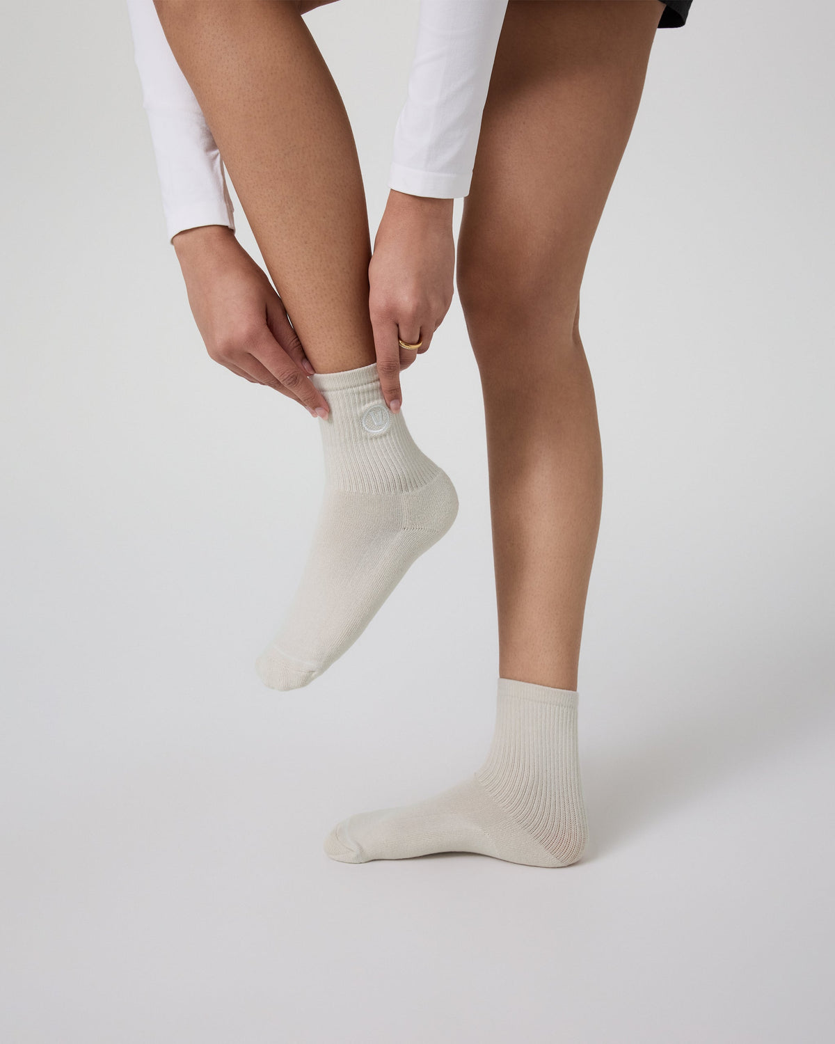 Half Crew Sock | Salt Heather (OLD)