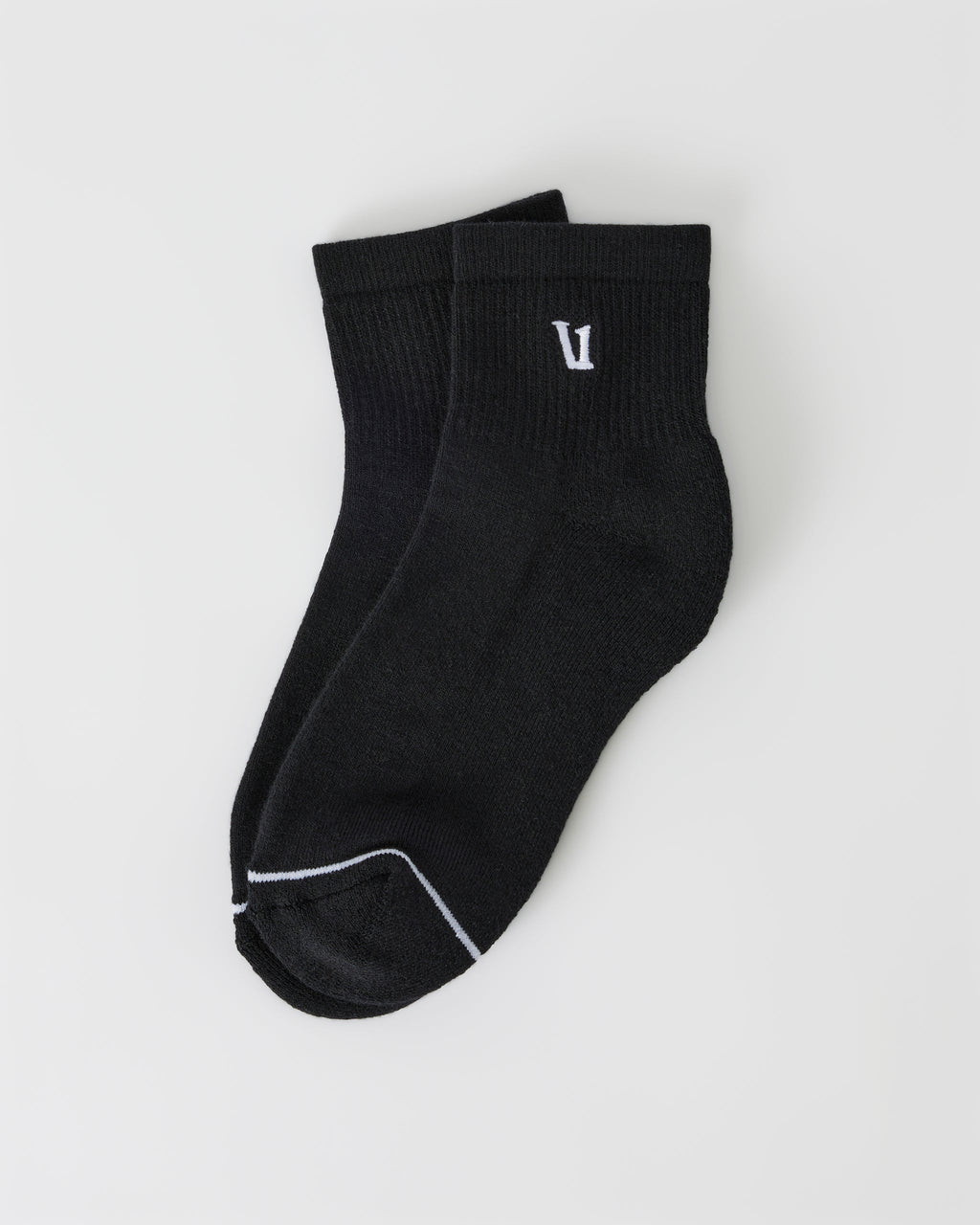 Quarter Crew V1 Sock | Black (OLD)