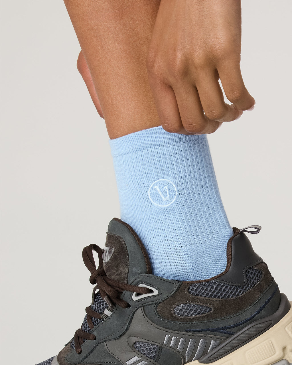 Half Crew Sock | Crystal Blue
