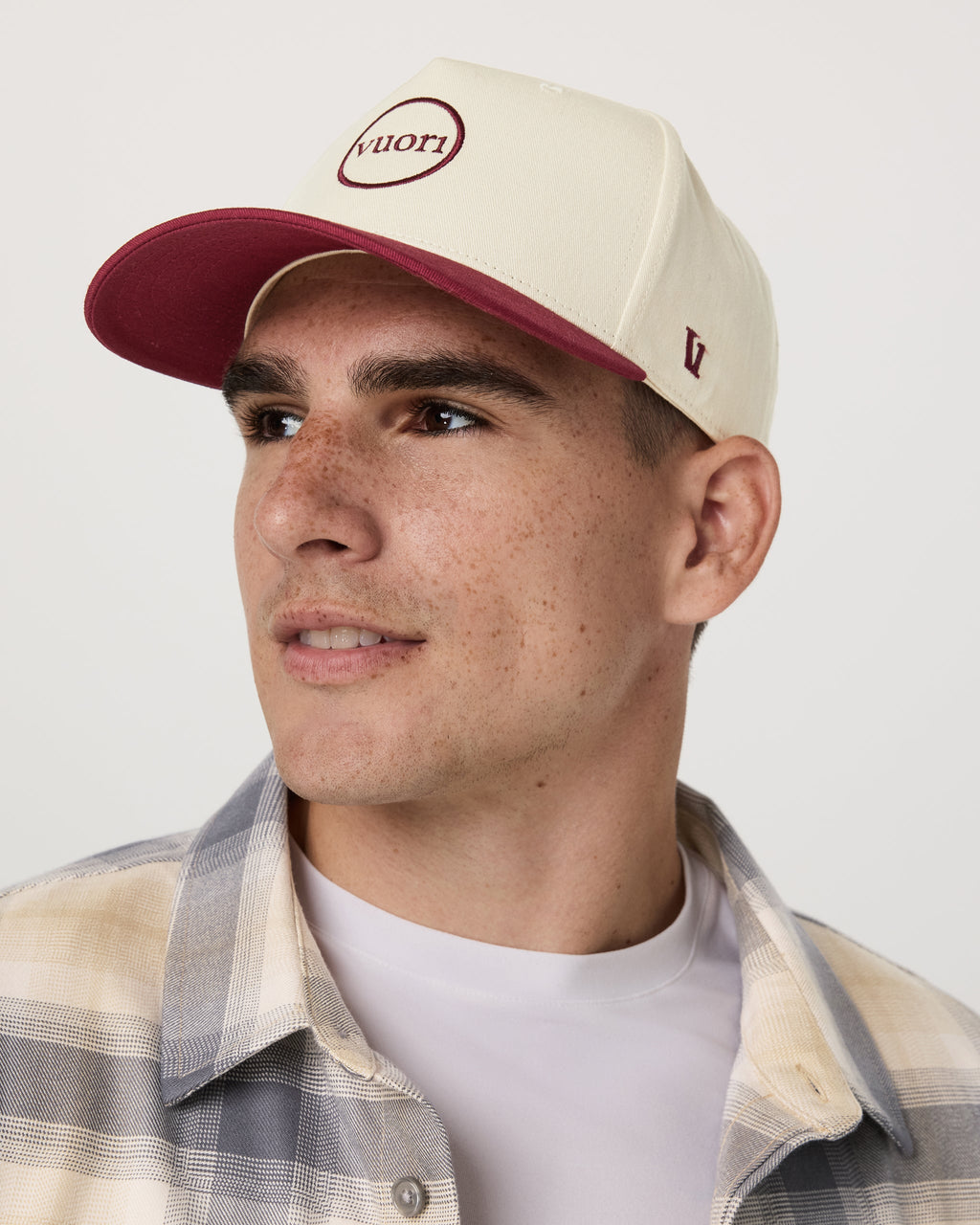 Hermosa Two Tone Hat | Burgundy