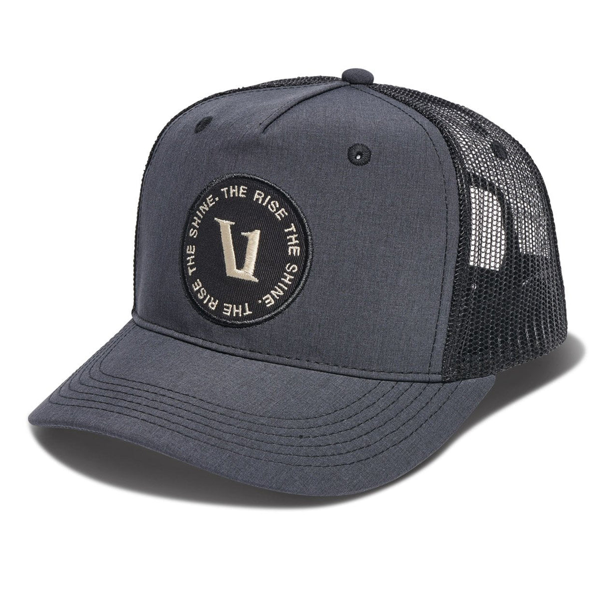 Patch Performance Hat | Black Linen Texture