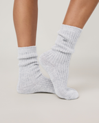 Cashmere Crew Sock | Dark French Roast