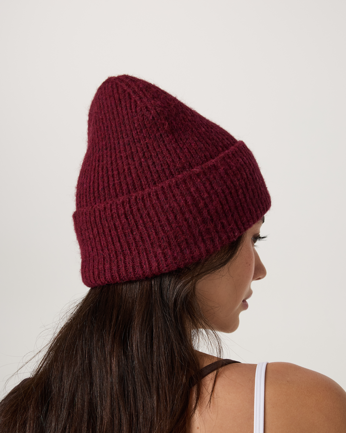 Label Beanie 2.0 | Cherry Noir