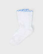Half Crew Ruffle Sock | Riviera Blue