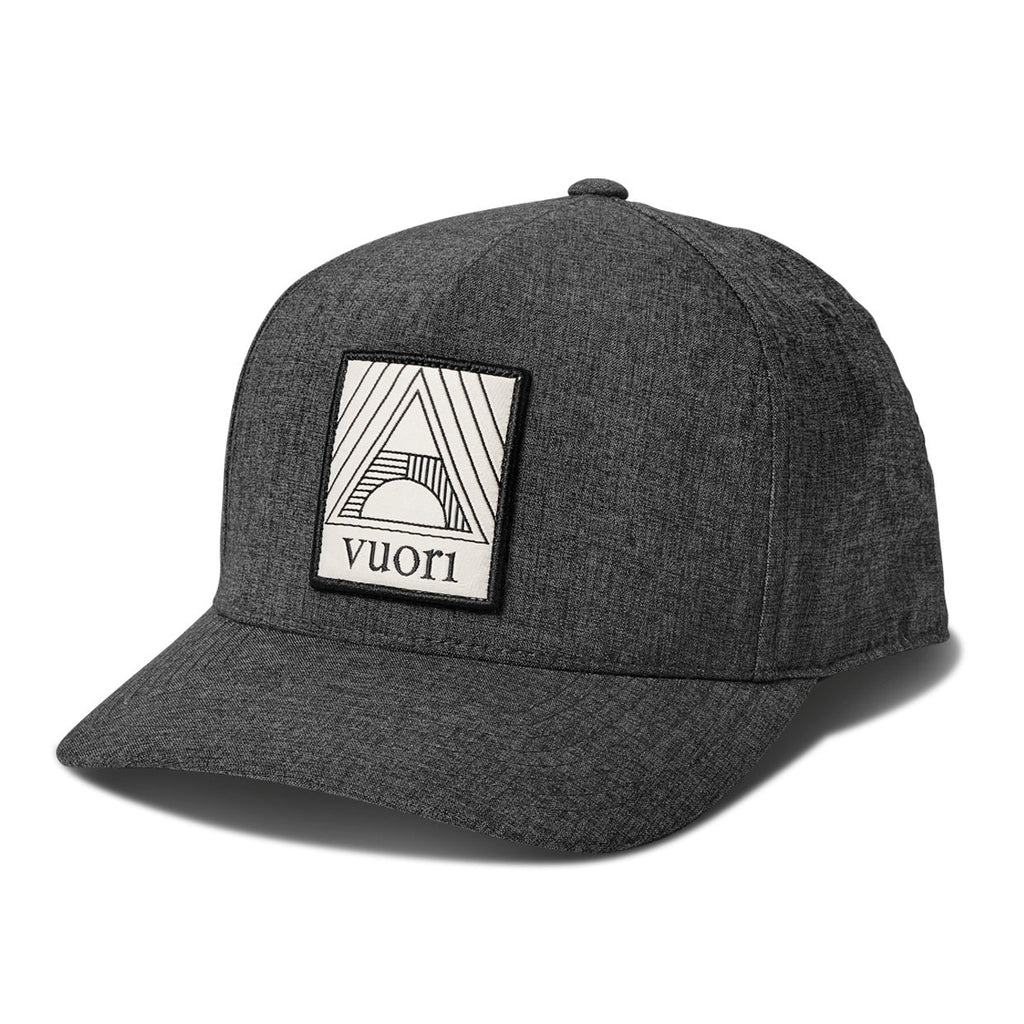 Geometric Hat | Black Heather