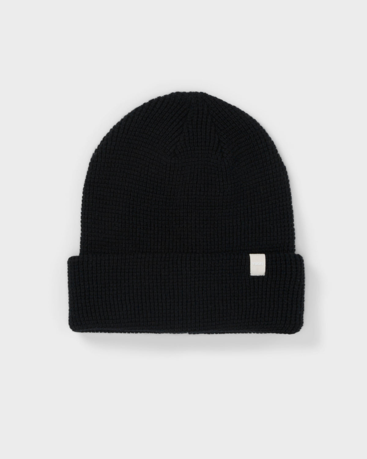 Alpine Waffle Beanie | Black
