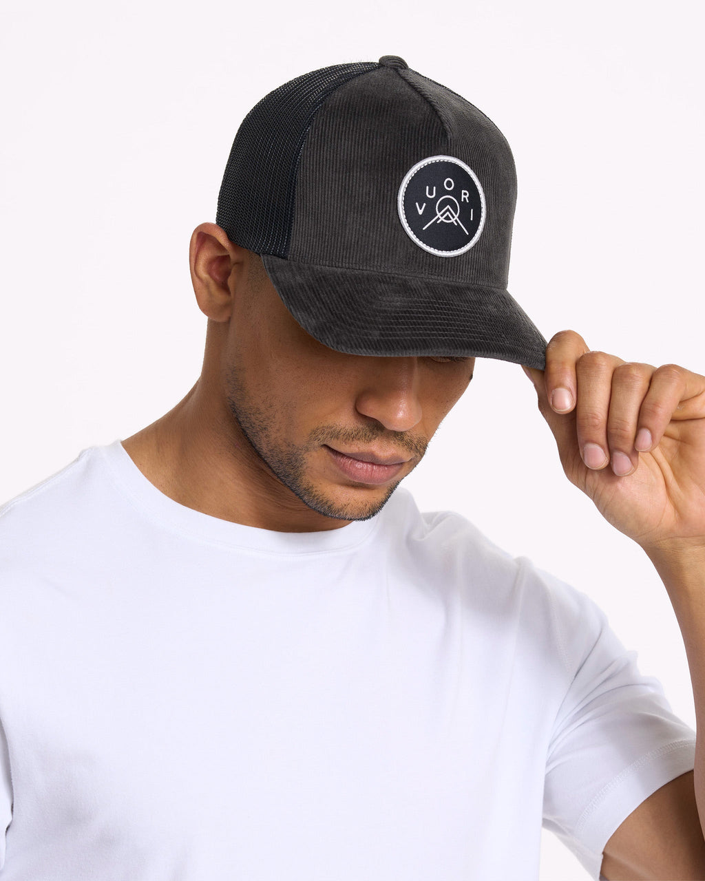 Summit Cord Trucker Hat | Charcoal