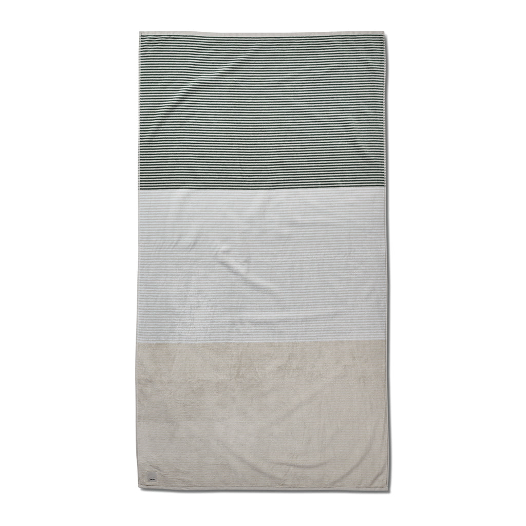 Wave Stripe Beach Towel | Oyster Wave Stripe