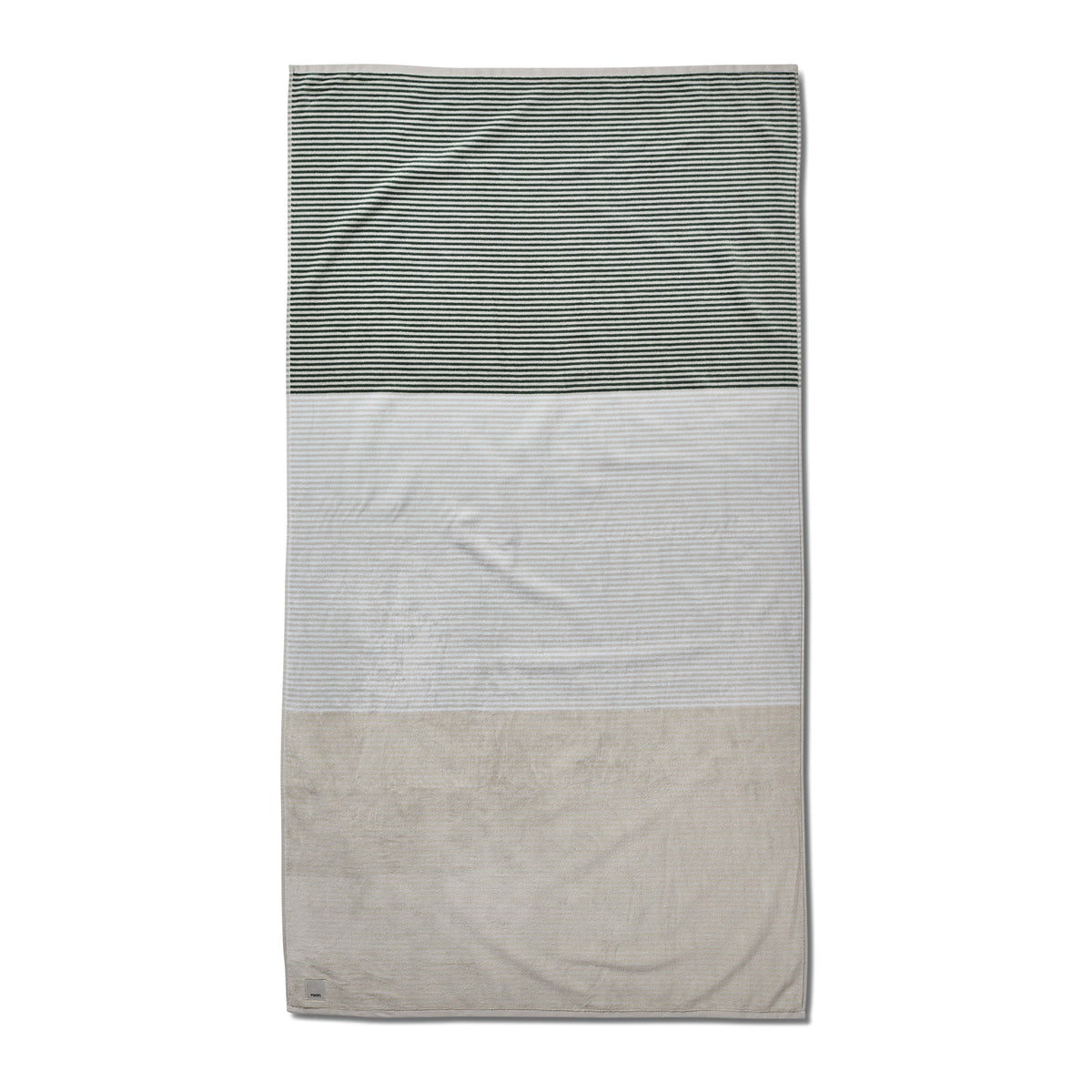 Wave Stripe Beach Towel | Oyster Wave Stripe